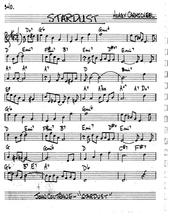 Partitura da música Stardust v.8