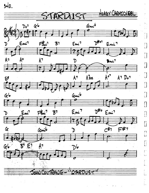 Partitura da música Stardust v.8