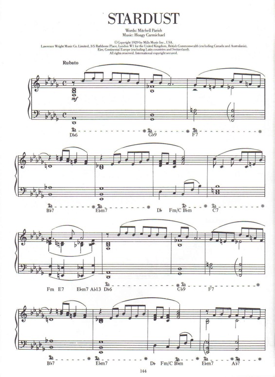 Partitura da música Stardust v.9