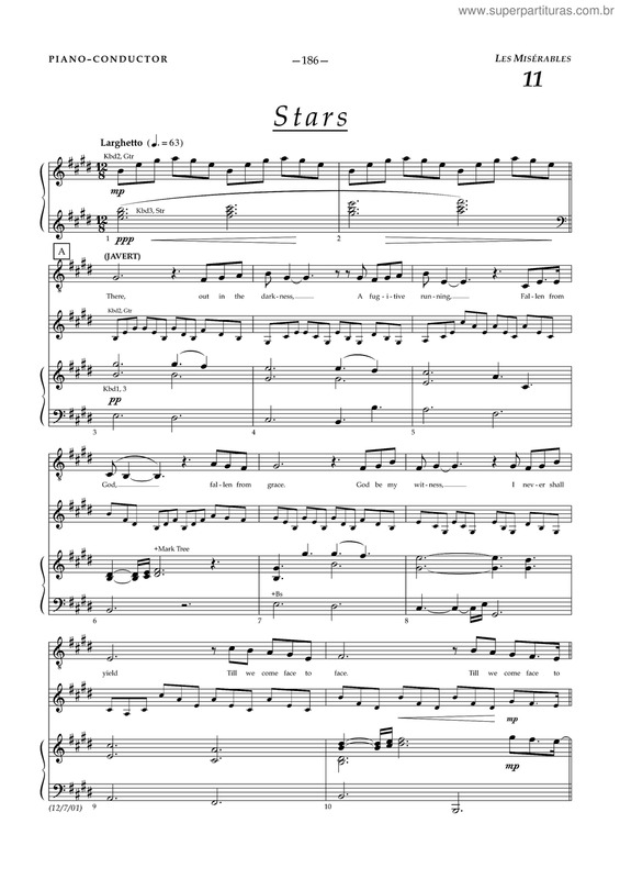 Partitura da música Stars v.2