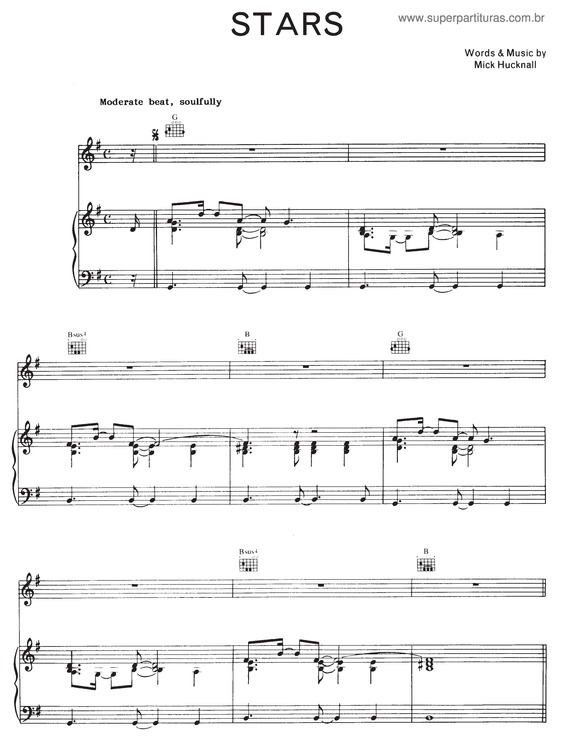 Partitura da música Stars v.4