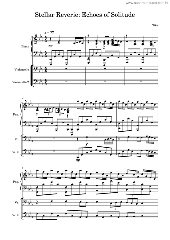 Partitura da música Stellar Reverie: Echoes Of Solitude