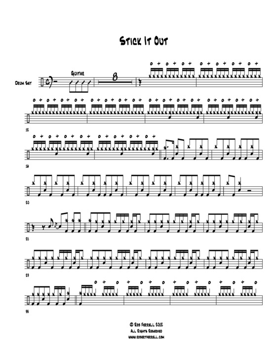Partitura da música Stick It Out
