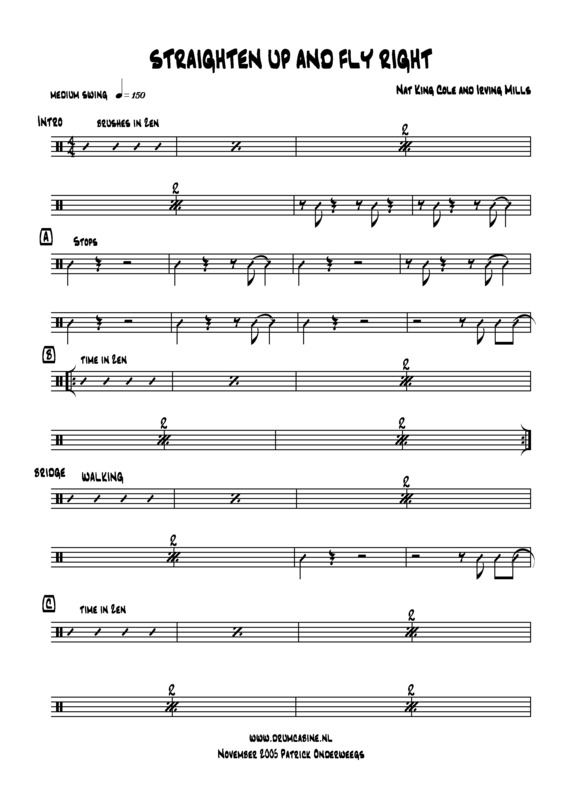 Partitura da música Straighten Up And Fly Right