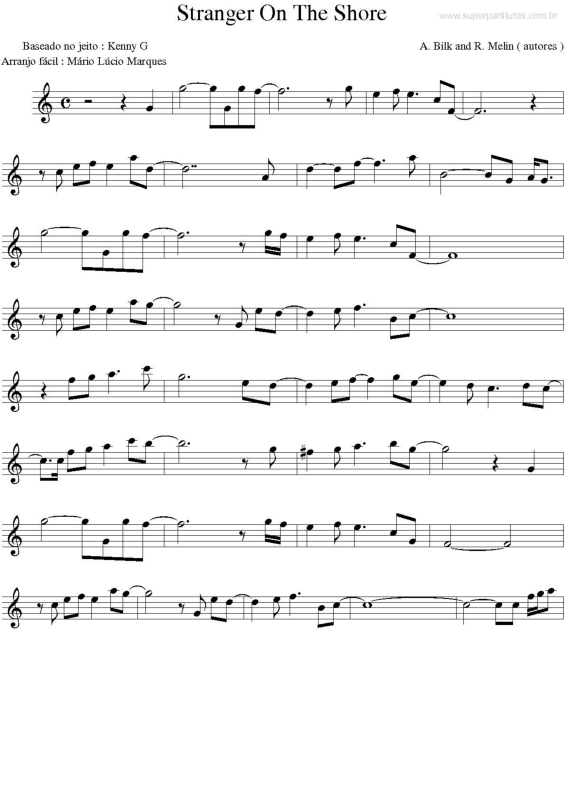 Partitura da música Stranger on the Shore