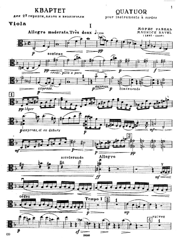 Partitura da música String Quartet v.4