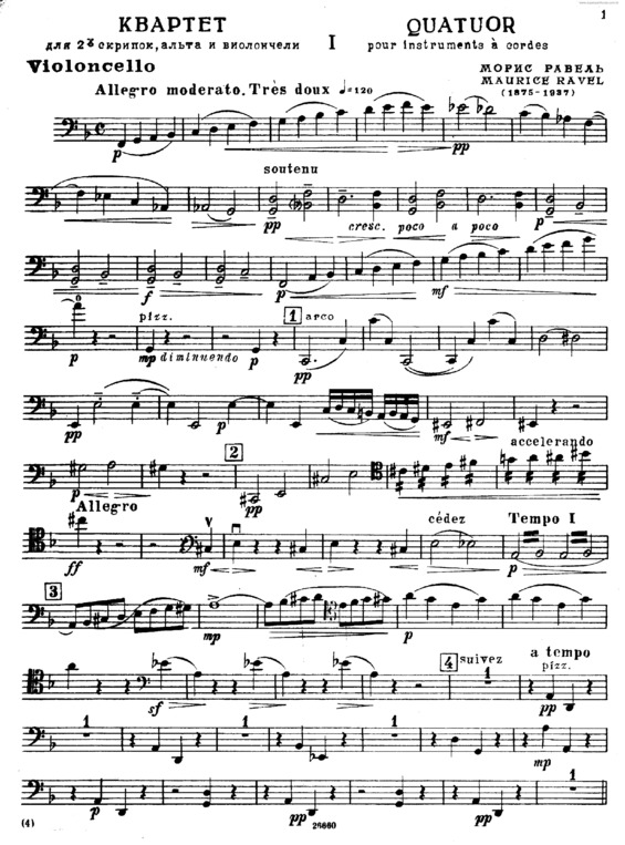 Partitura da música String Quartet v.5