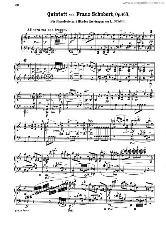 Partitura da música String Quintet v.2