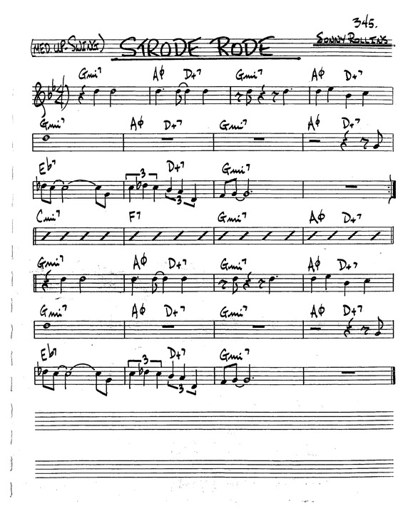 Partitura da música Strode Rode v.2