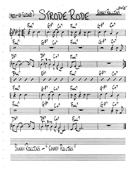 Partitura da música Strode Rode v.5