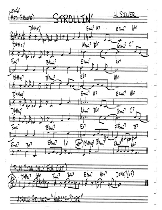 Partitura da música Strollin v.5