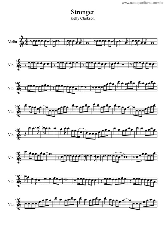 Partitura da música Stronger v.5