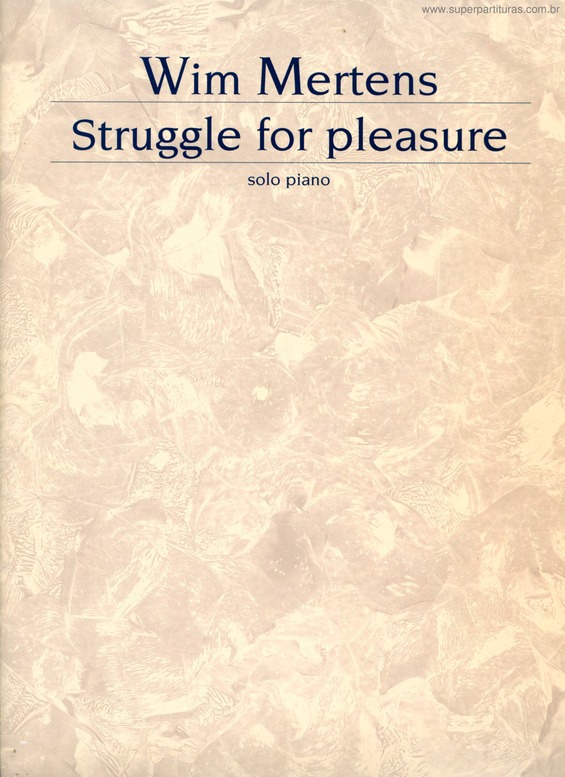 Partitura da música Struggle For Pleasure