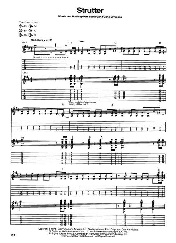 Partitura da música Strutter v.2