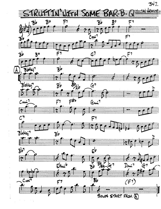 Partitura da música Struttin With Some Bar