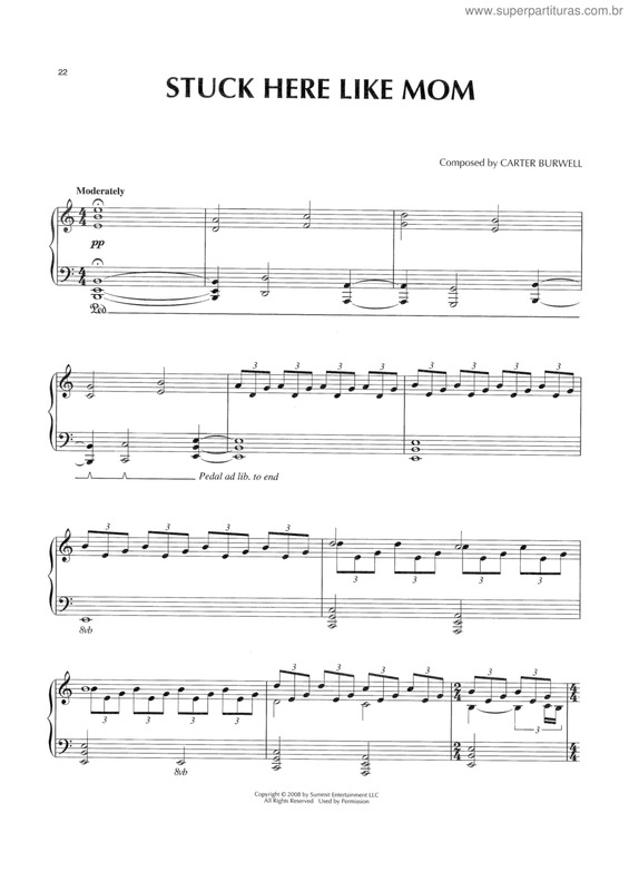 Partitura da música Stuck here like mom