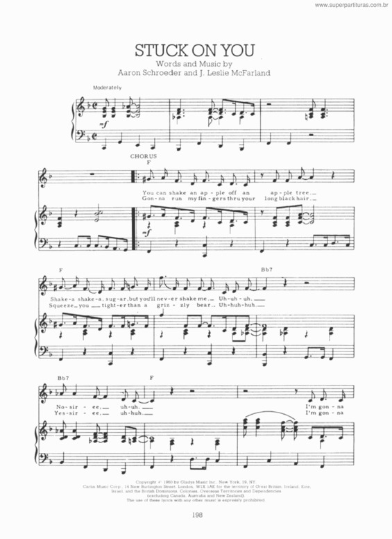 Partitura da música Stuck On Love