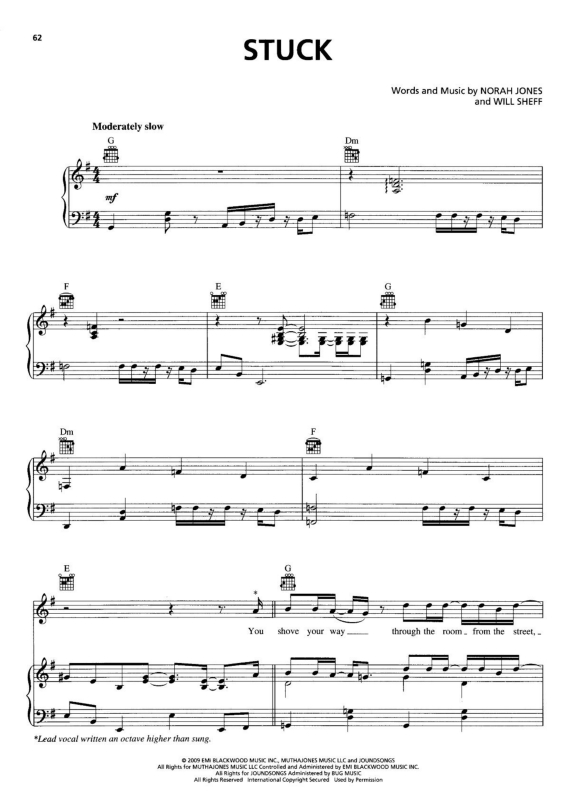 Partitura da música Stuck