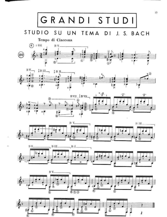 Partitura da música Studio Su Un Tema Di Bach