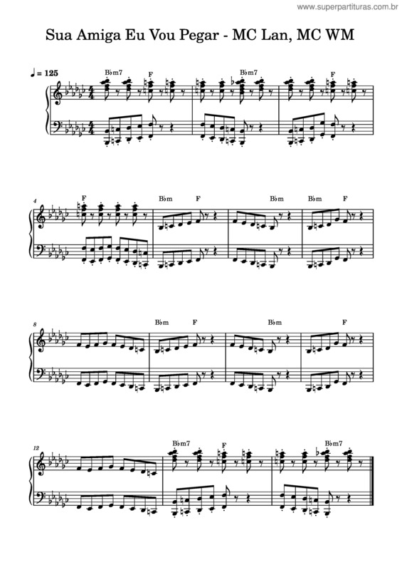Partitura da música Sua Amiga Eu Vou Pegar  – Mc Lan, Mc Wm Sua_Amiga_Eu_Vou_Pegar_–_Mc_Lan,_Mc_Wm