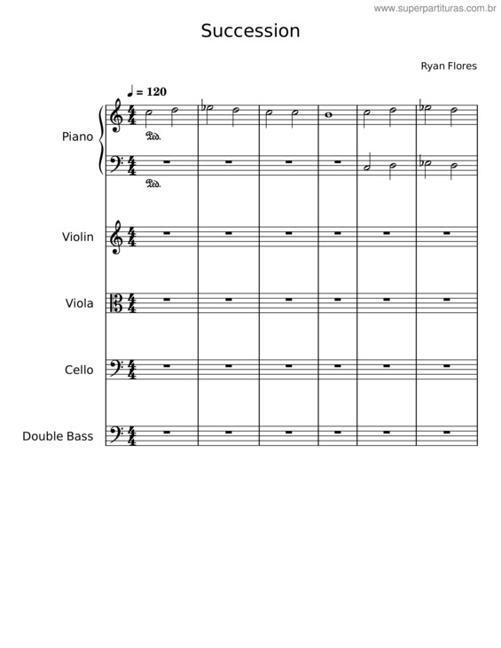 Partitura da música Succession