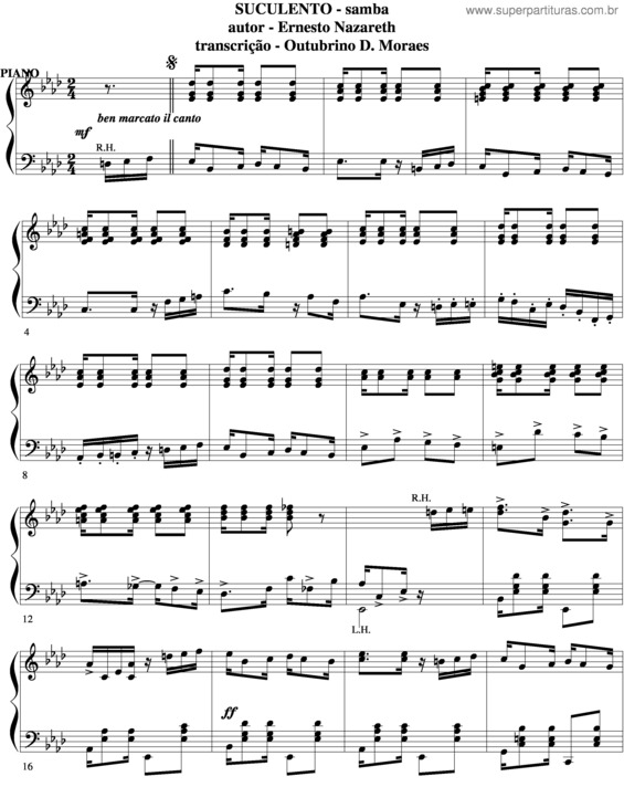 Partitura da música Suculento v.2