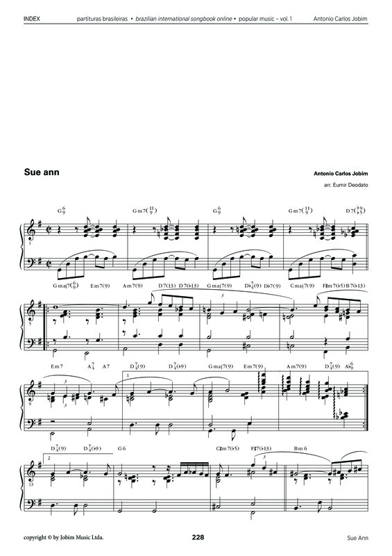 Partitura da música Sue Ann