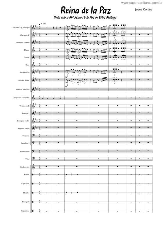 Partitura da música Sueños De La Paz