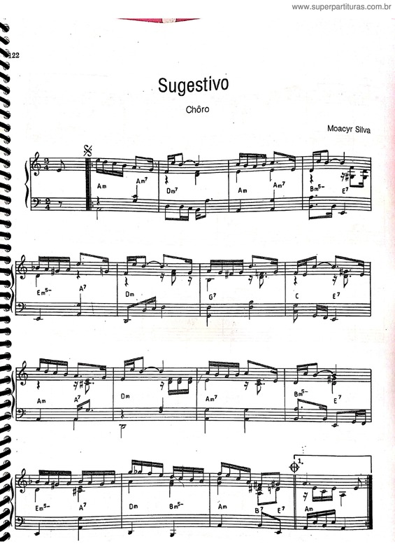 Partitura da música Sugestivo v.4