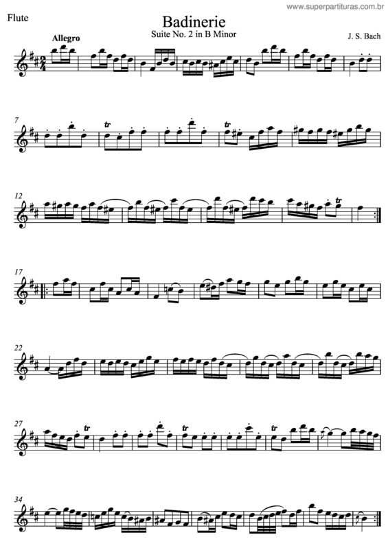 Partitura da música Suíte nº 3 para orquestra v.4