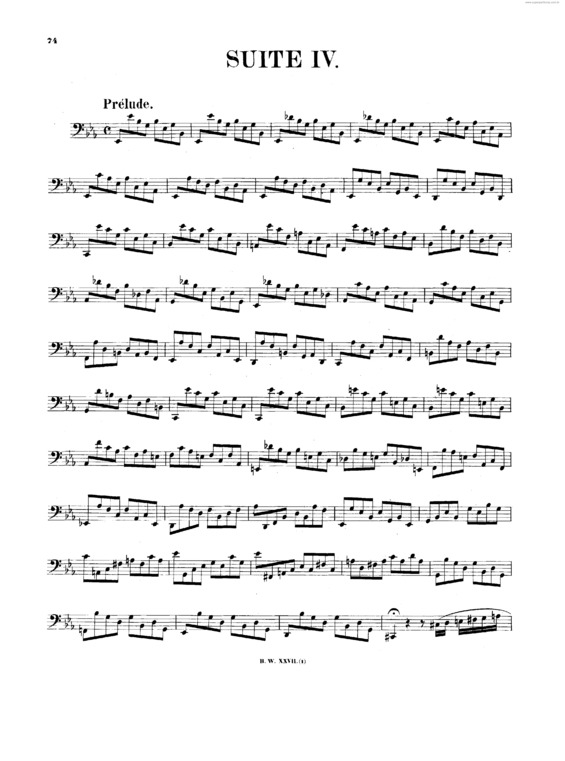Partitura da música Suite No. 4