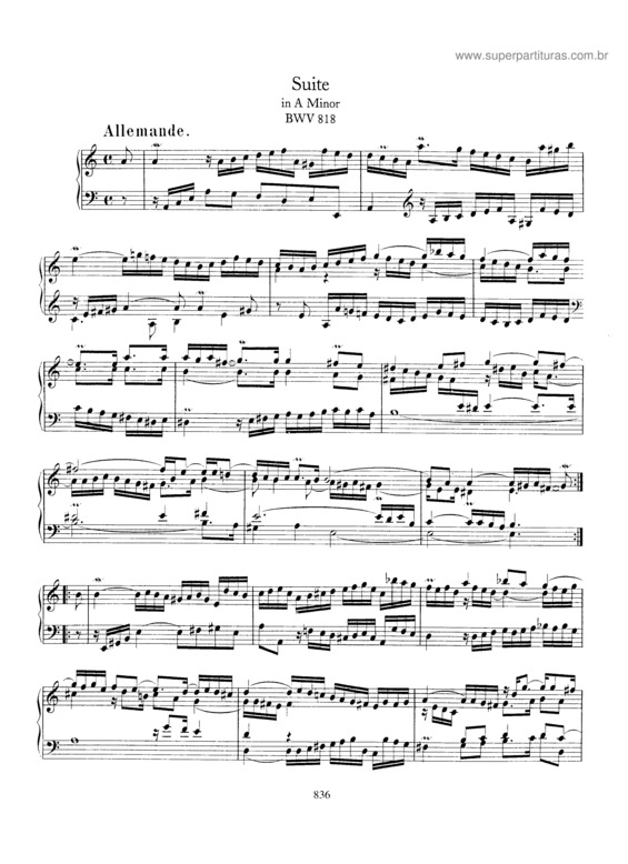 Partitura da música Suite v.5