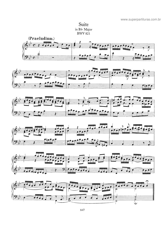 Partitura da música Suite v.7