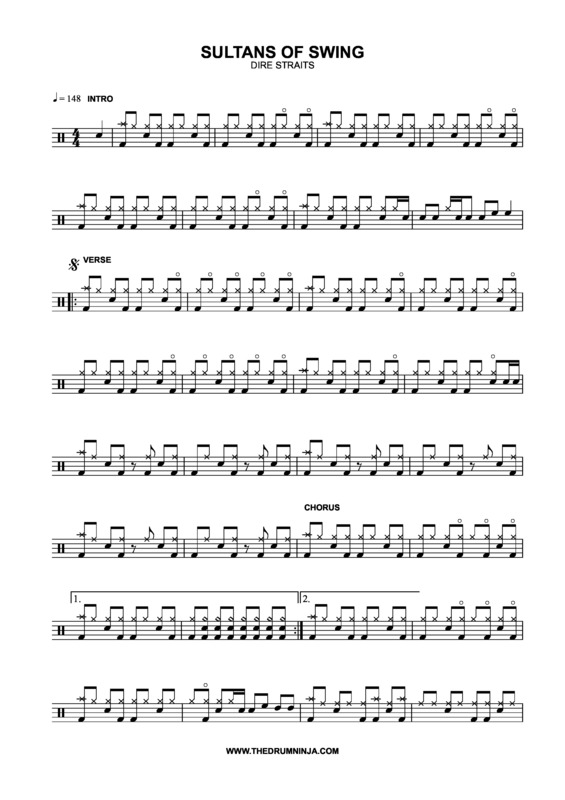 Partitura da música Sultans of Swing v.9