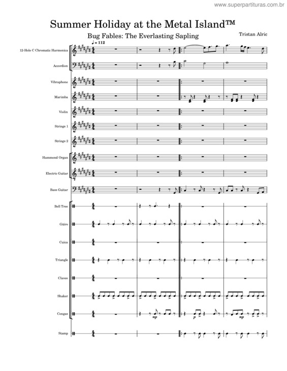 Partitura da música Summer Holiday At The Metal Island™ – Bug Fables