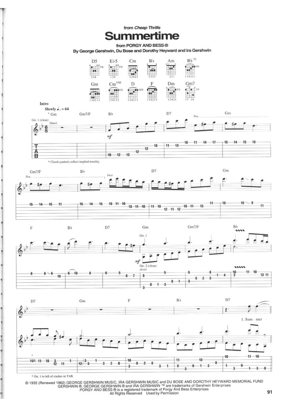 Partitura da música Summertime v.7