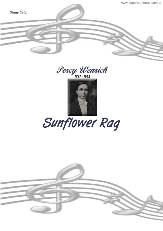Partitura da música Sunflower Rag