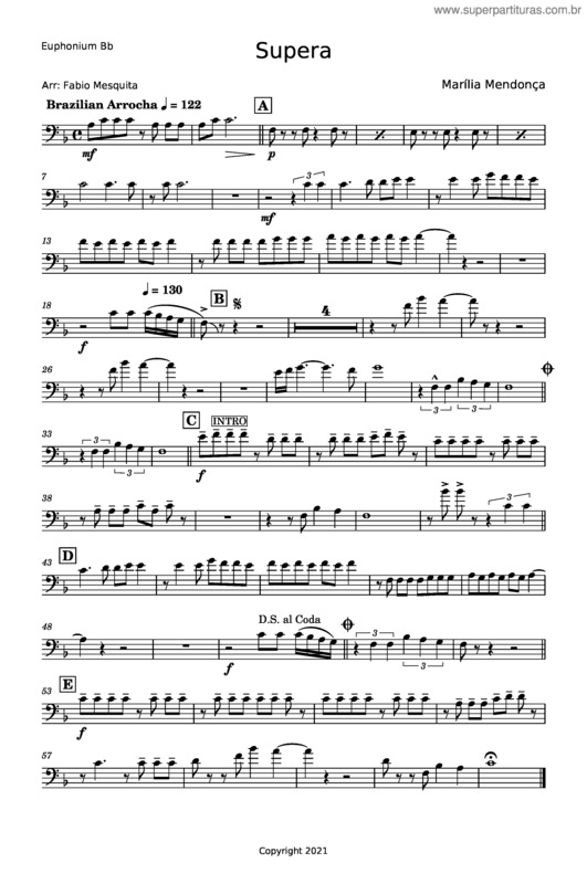 Partitura da música Supera – Maria Mendonça v.4