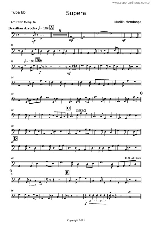 Partitura da música Supera – Maria Mendonça v.7