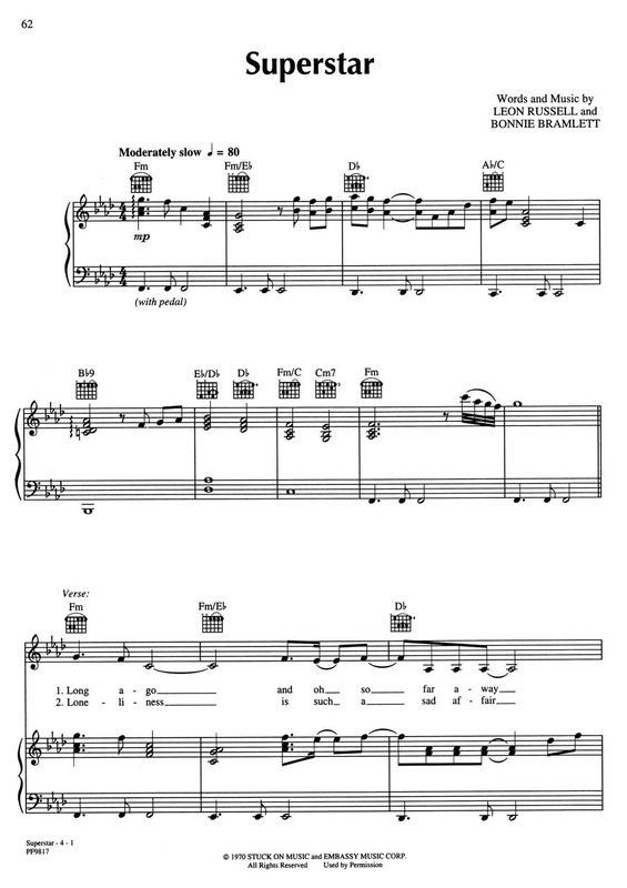 Partitura da música Superstar v.5