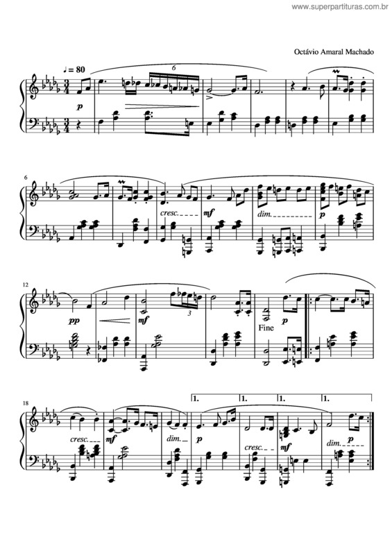Partitura da música Suspiros Por Teu Amor