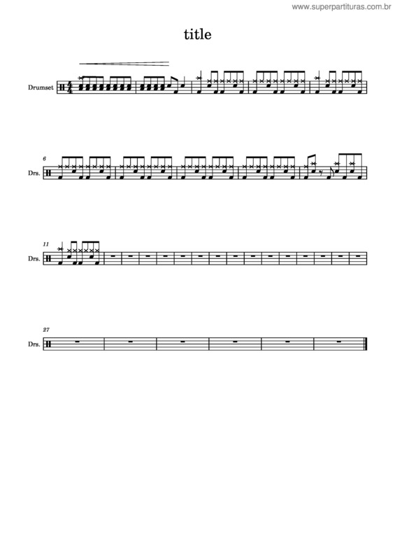 Partitura da música Sweet Child O Mine – Guns N` Roses v.3