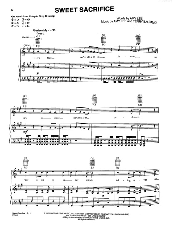 Sacrifice (arr. Fernanda Moura) Sheet Music | The Weeknd | Piano & Vocal