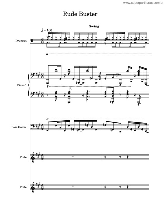 Partitura da música Swing Buster