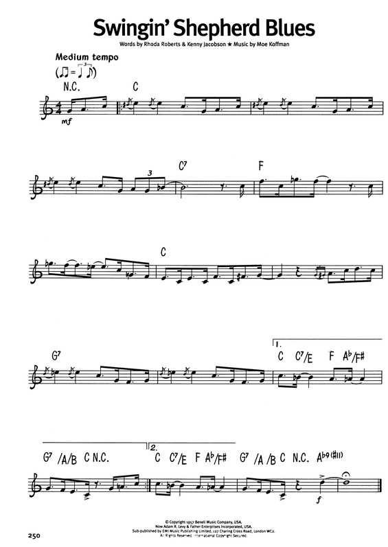 Partitura da música Swingin Shepherd Blues v.10