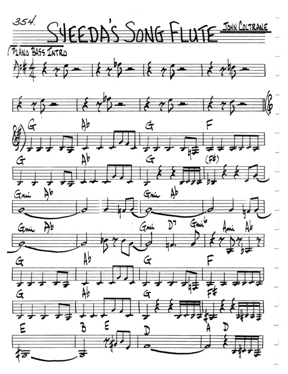 Partitura da música Syeedas Song Flute v.3