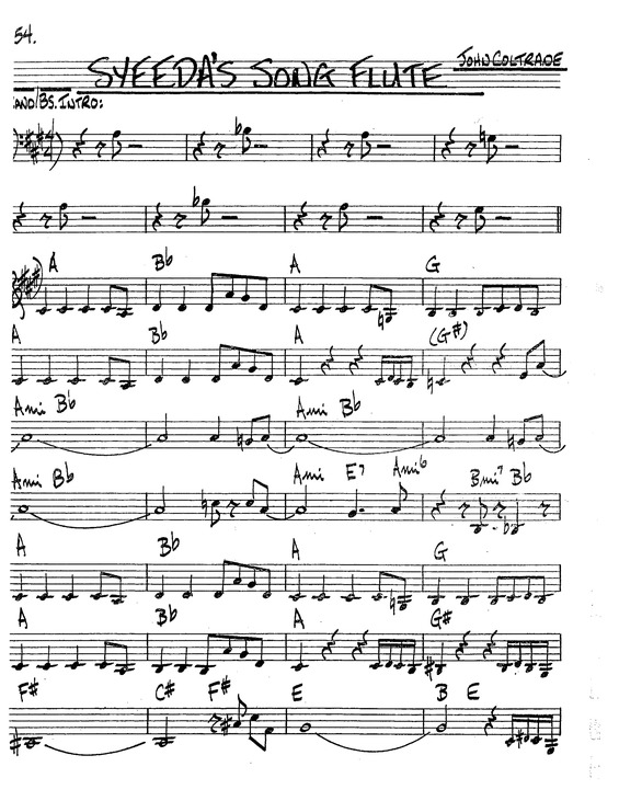 Partitura da música Syeedas Song Flute v.8