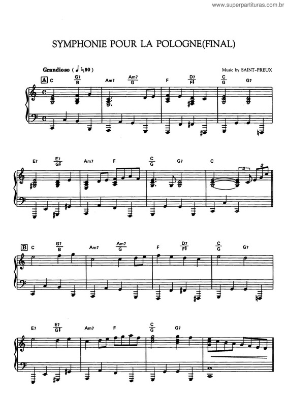 Partitura da música Symphonie Pour La Pologne (Final)