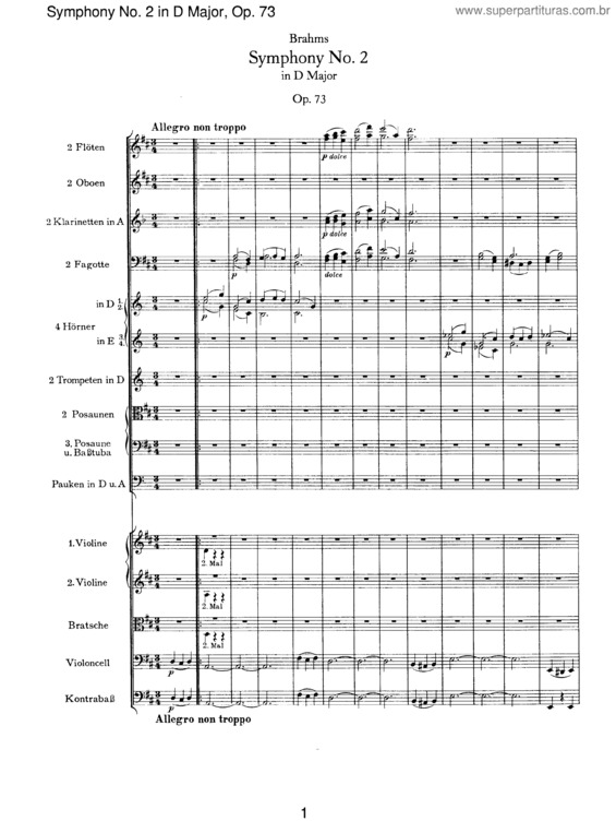Partitura da música Symphony No. 2 v.4