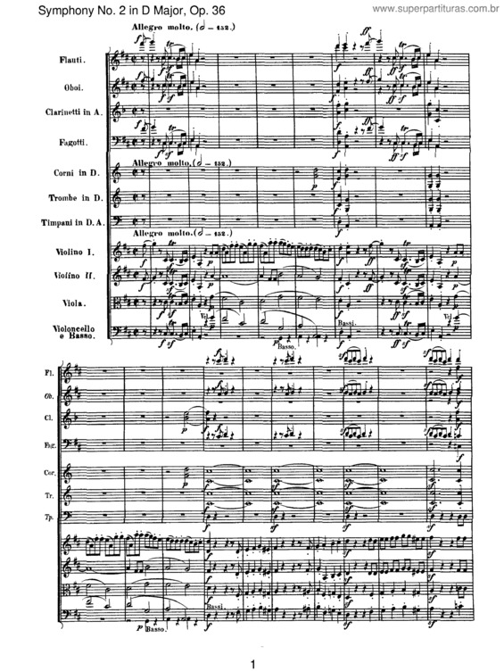 Partitura da música Symphony No. 2 v.8